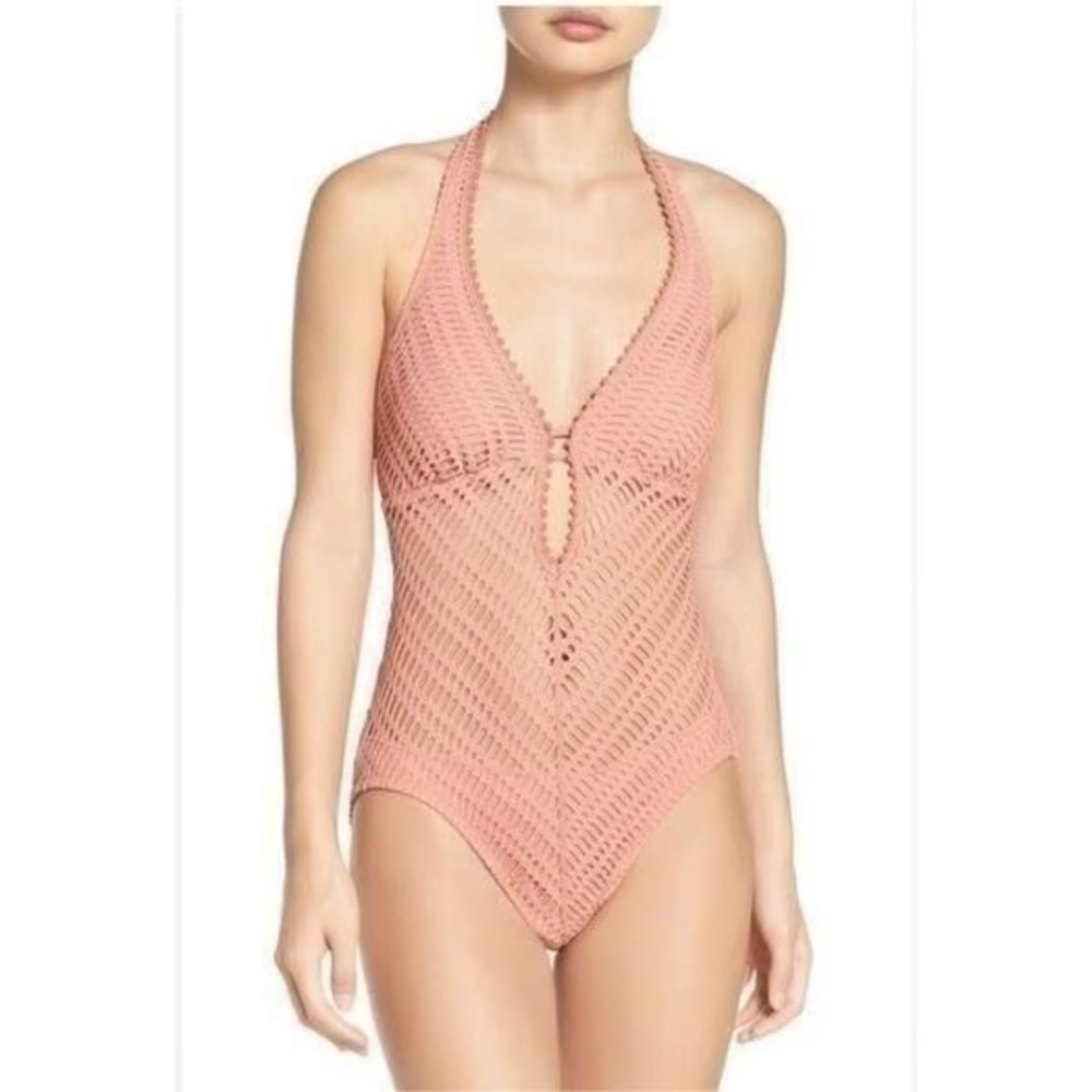 Robin Piccone Pink One Piece Swimsuit